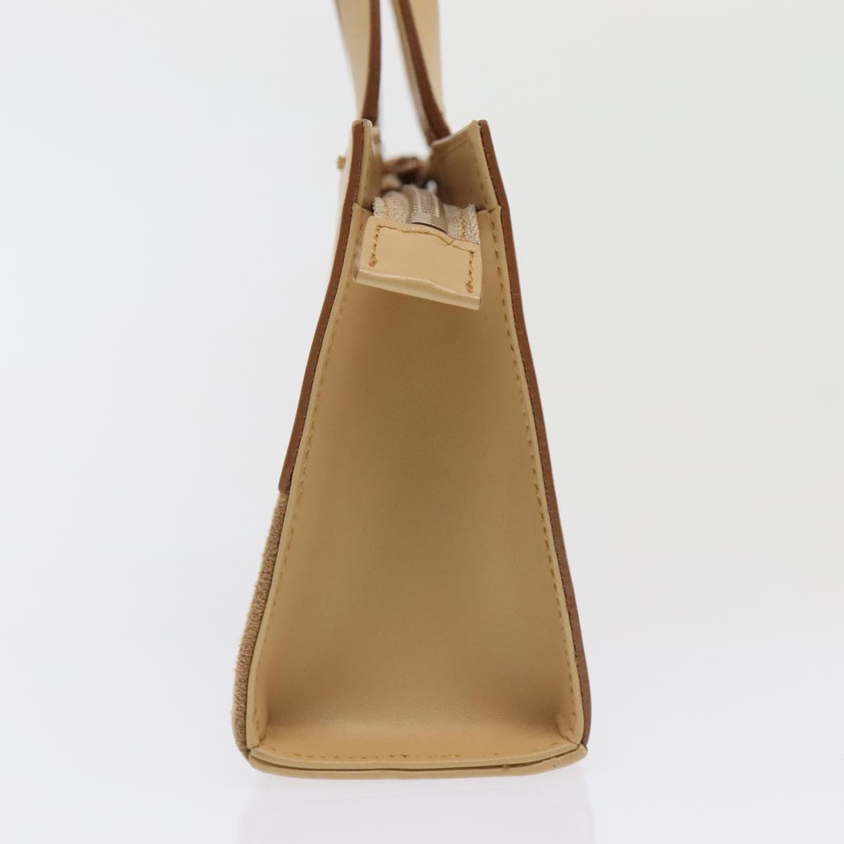 BURBERRY Hand Bag Leather Beige ti2096