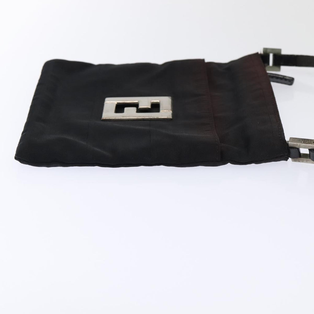 FENDI Zucca Canvas Shoulder Bag Nylon Black ti2102