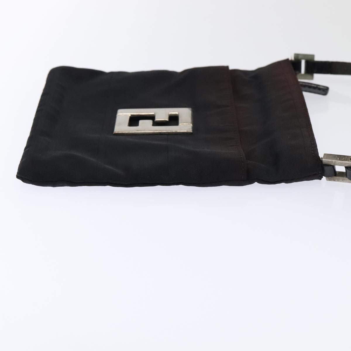 FENDI Zucca Canvas Shoulder Bag Nylon Black ti2102