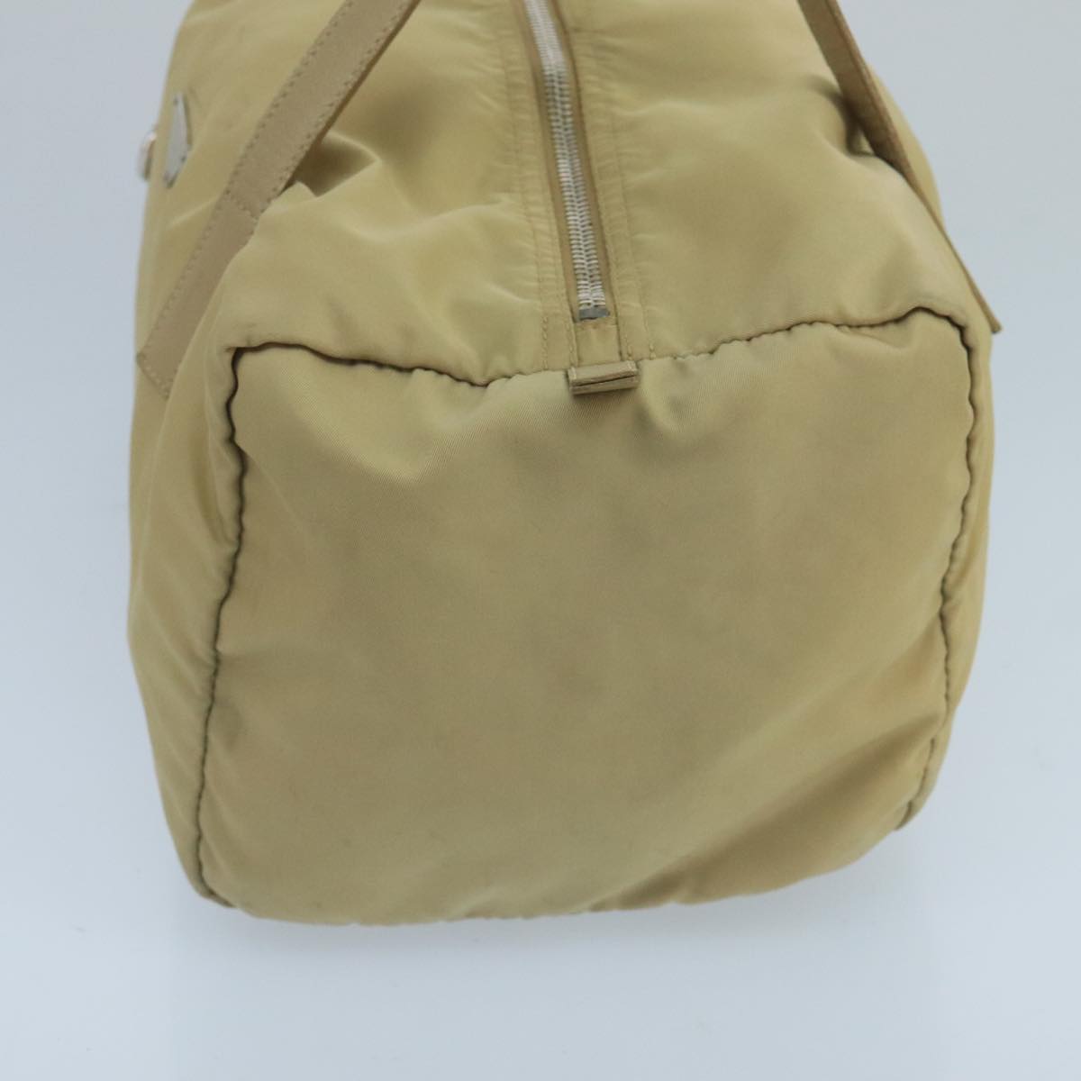 PRADA Hand Bag Nylon Beige ti2440