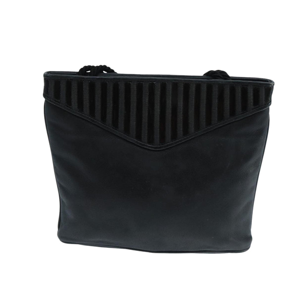 FENDI Shoulder Bag Leather Black ti2515