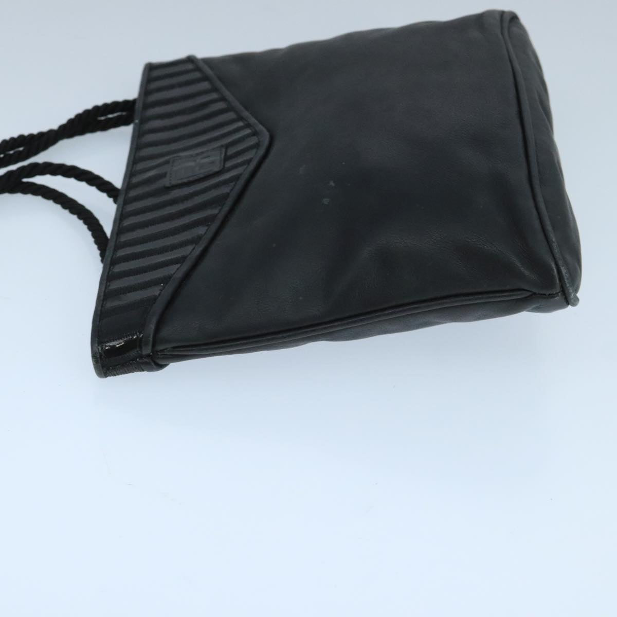 FENDI Shoulder Bag Leather Black ti2515