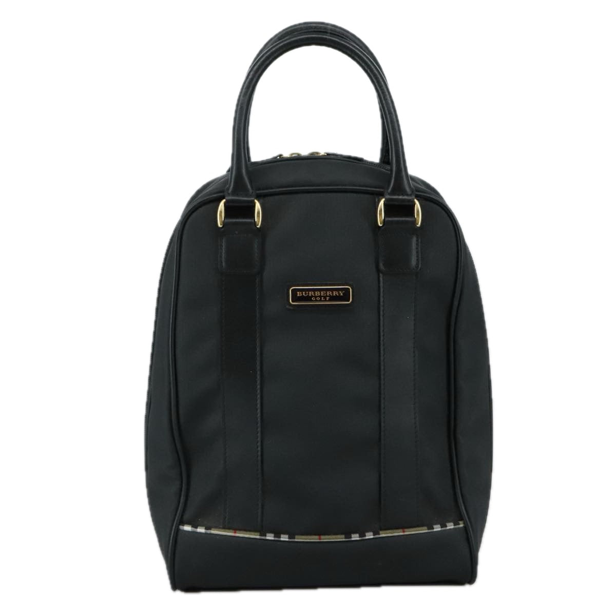 BURBERRY Golf Hand Bag Nylon Black ti2520