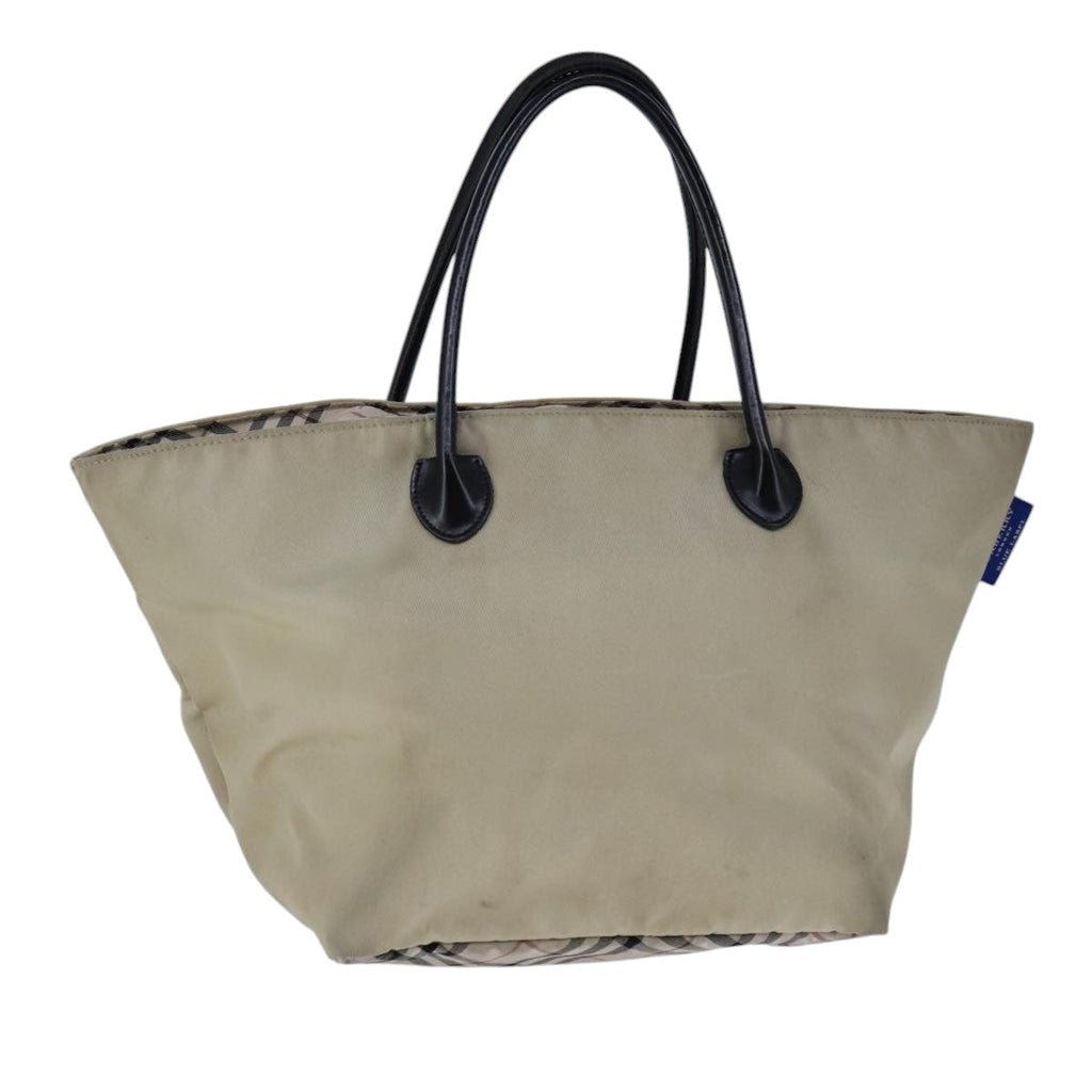 BURBERRY Blue Label Hand Bag Nylon Beige ti2526