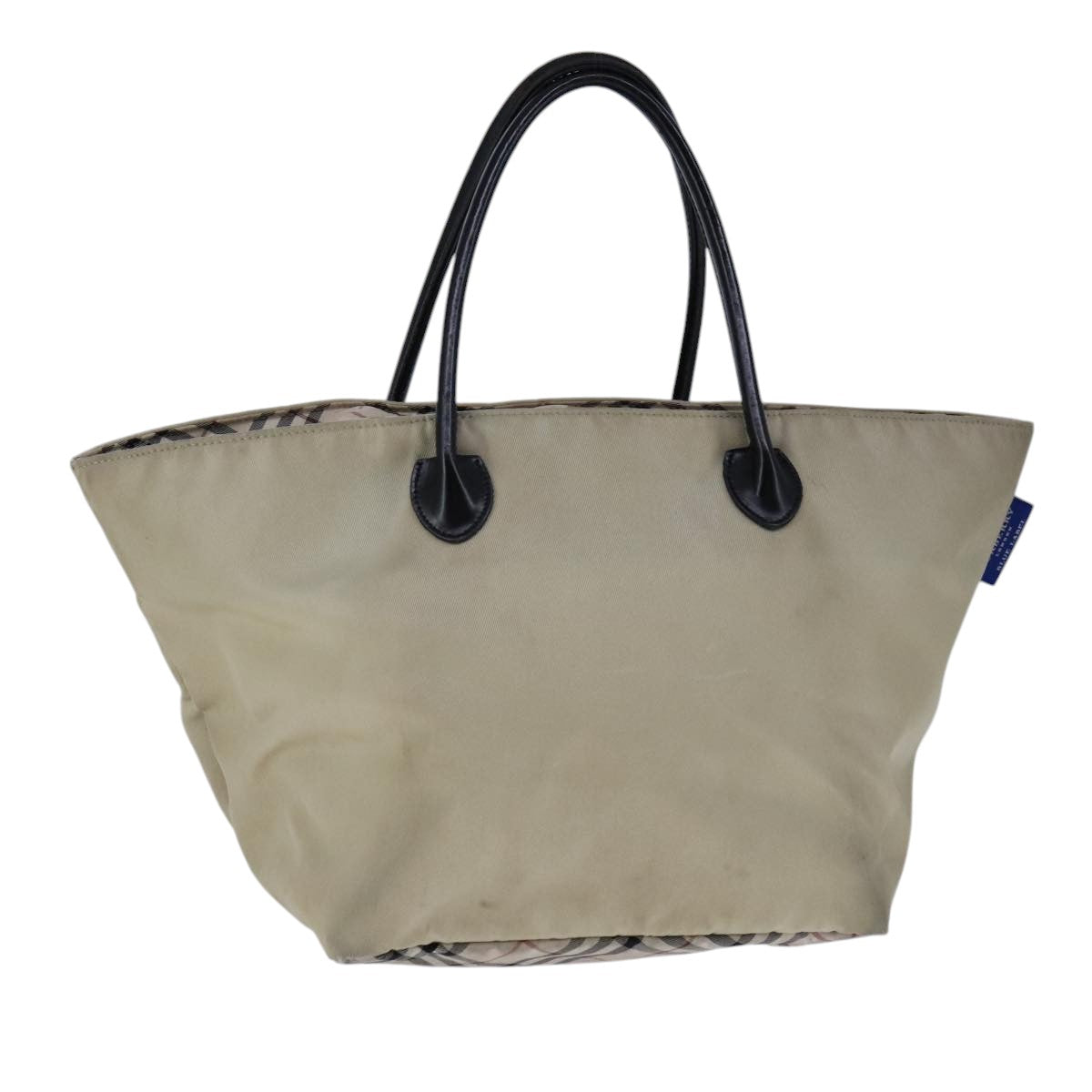 BURBERRY Blue Label Hand Bag Nylon Beige ti2526