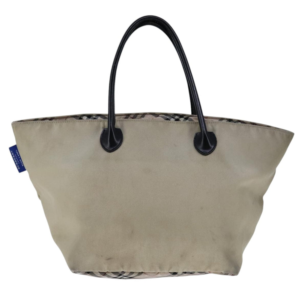 BURBERRY Blue Label Hand Bag Nylon Beige ti2526