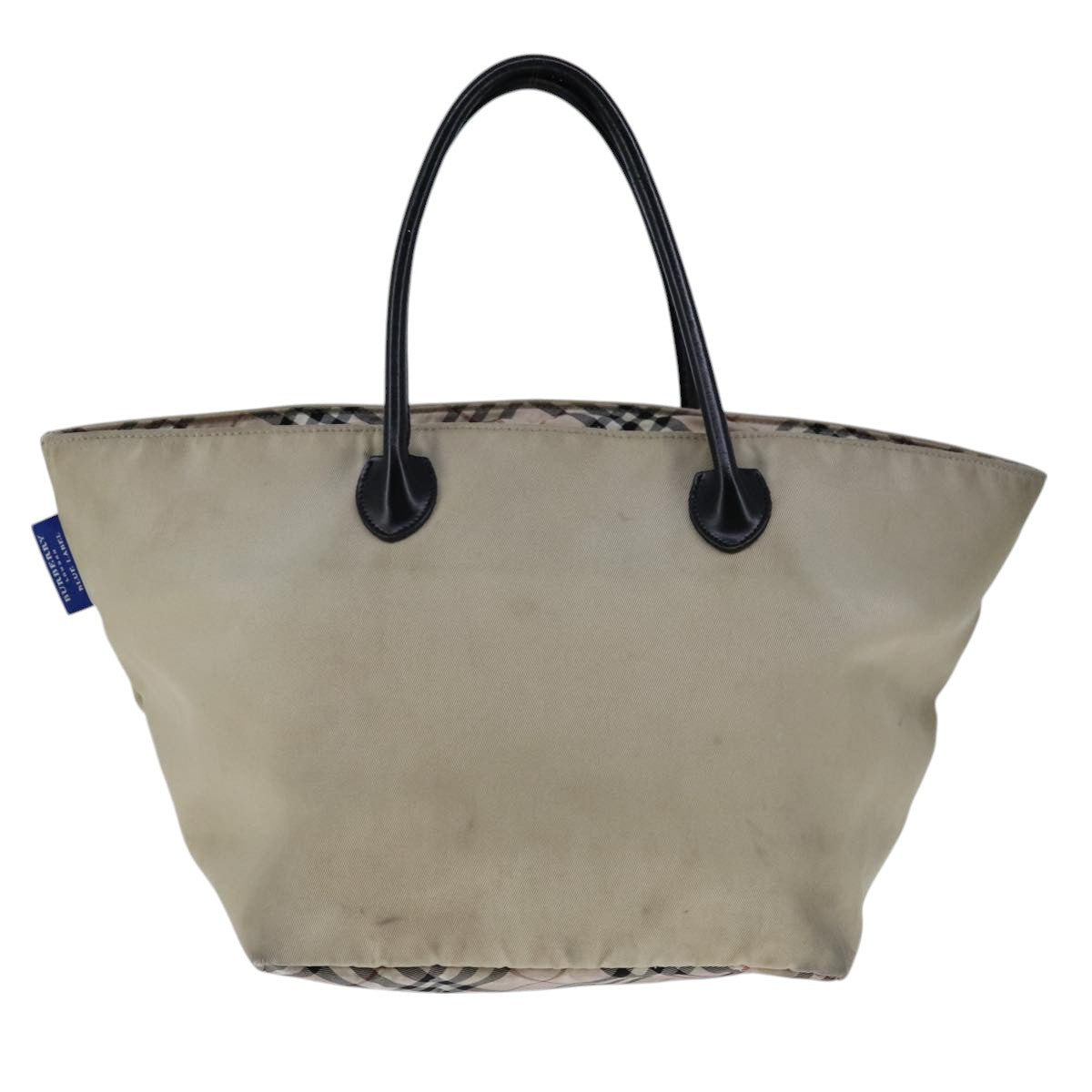 BURBERRY Blue Label Hand Bag Nylon Beige ti2526