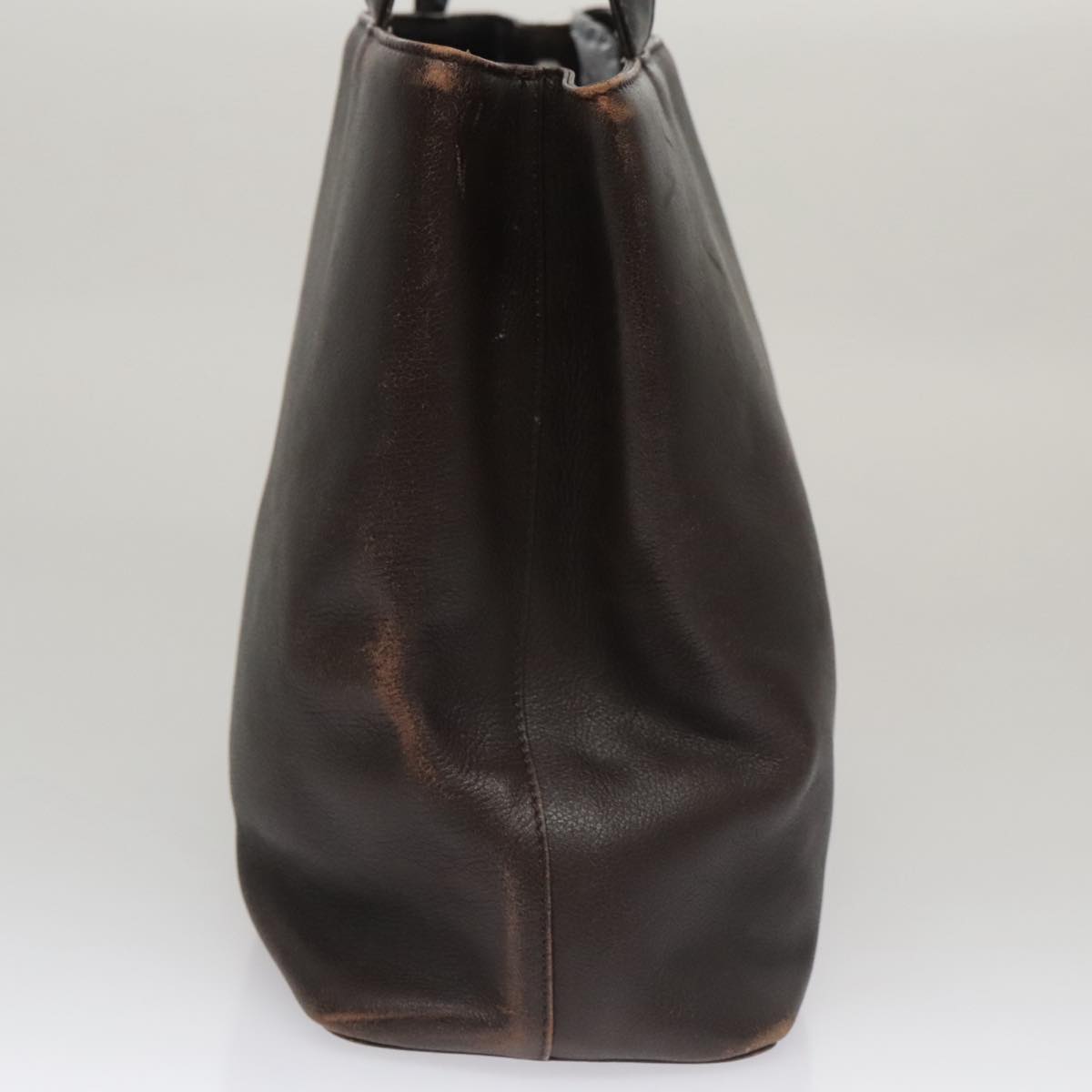 BURBERRY Hand Bag Leather Brown Gold ti2571