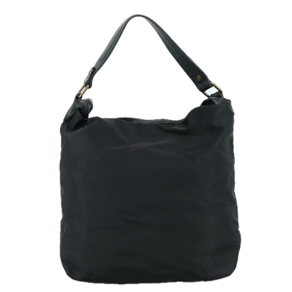 BURBERRY Blue Label Shoulder Bag Nylon Leather 2way Black ti2574