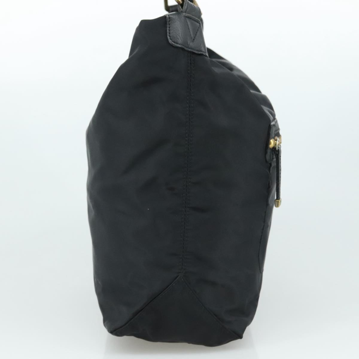 BURBERRY Blue Label Shoulder Bag Nylon Leather 2way Black ti2574