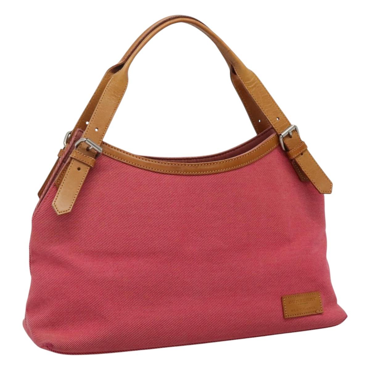 BURBERRY Blue Label Hand Bag Canvas Pink ti2728