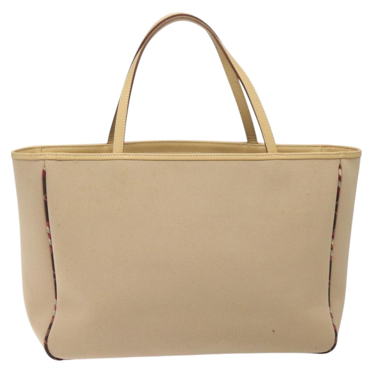 BURBERRY Blue Label Tote Bag Canvas Beige ti2730