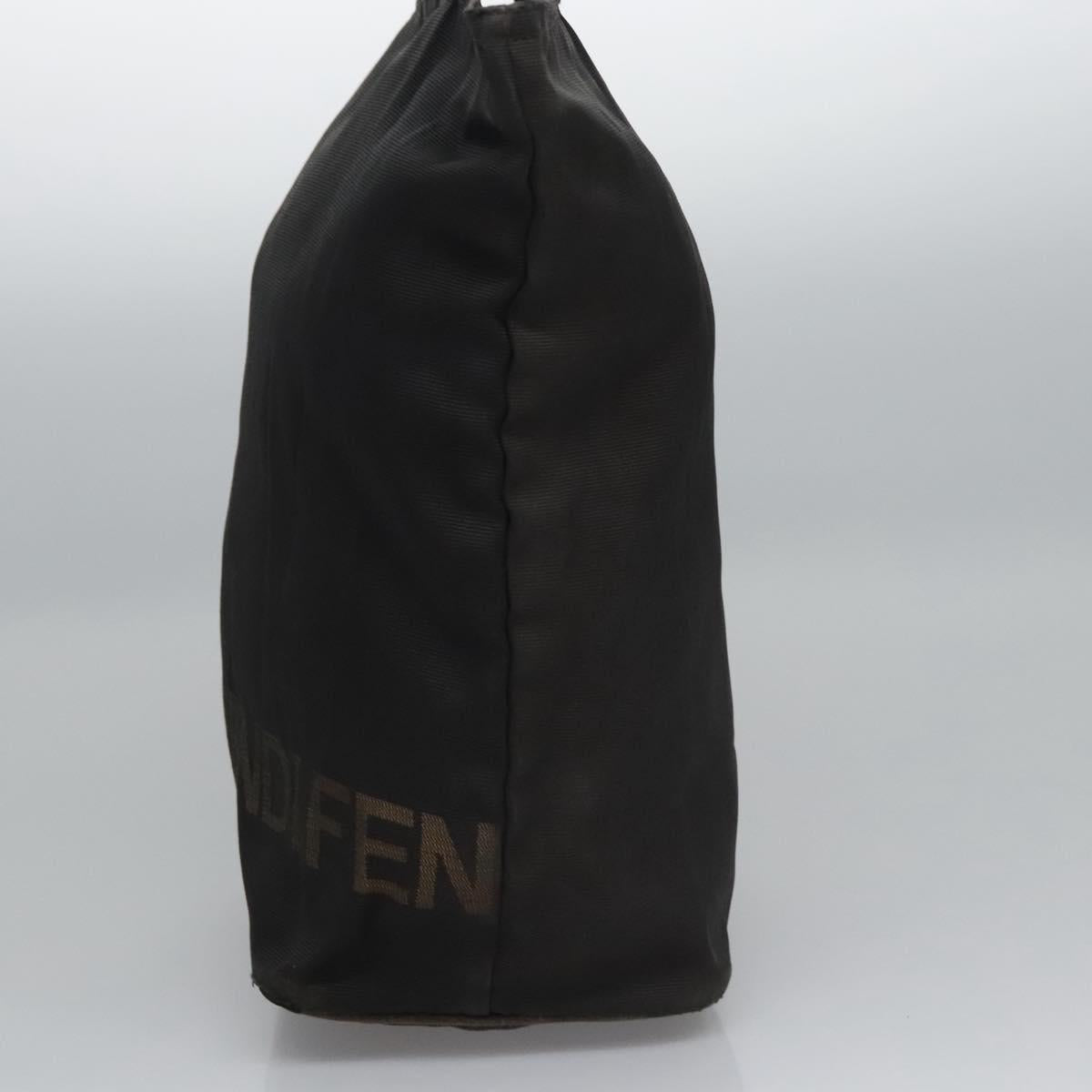 FENDI Hand Bag Canvas Black ti2793