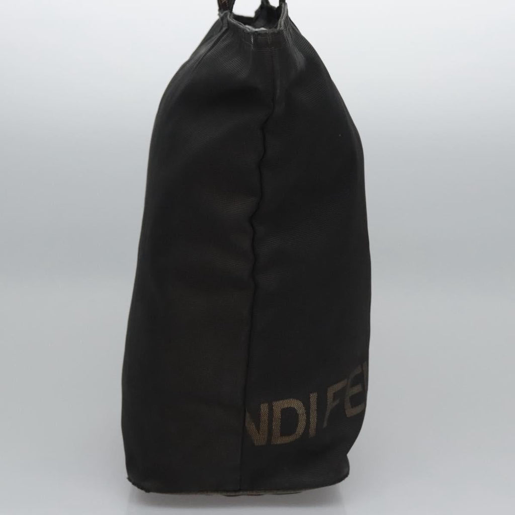 FENDI Hand Bag Canvas Black ti2793