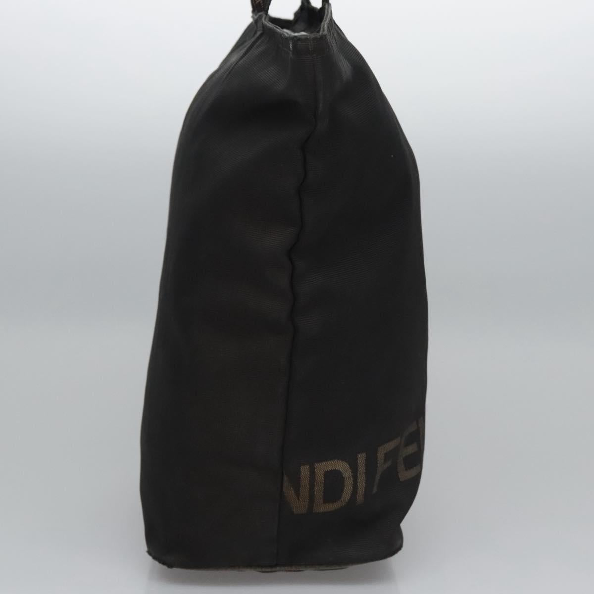 FENDI Hand Bag Canvas Black ti2793