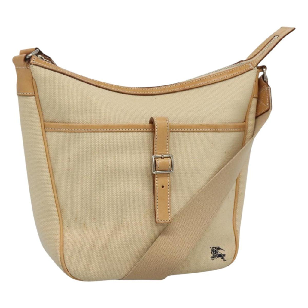 BURBERRY Blue Label Shoulder Bag Canvas Beige ti2800