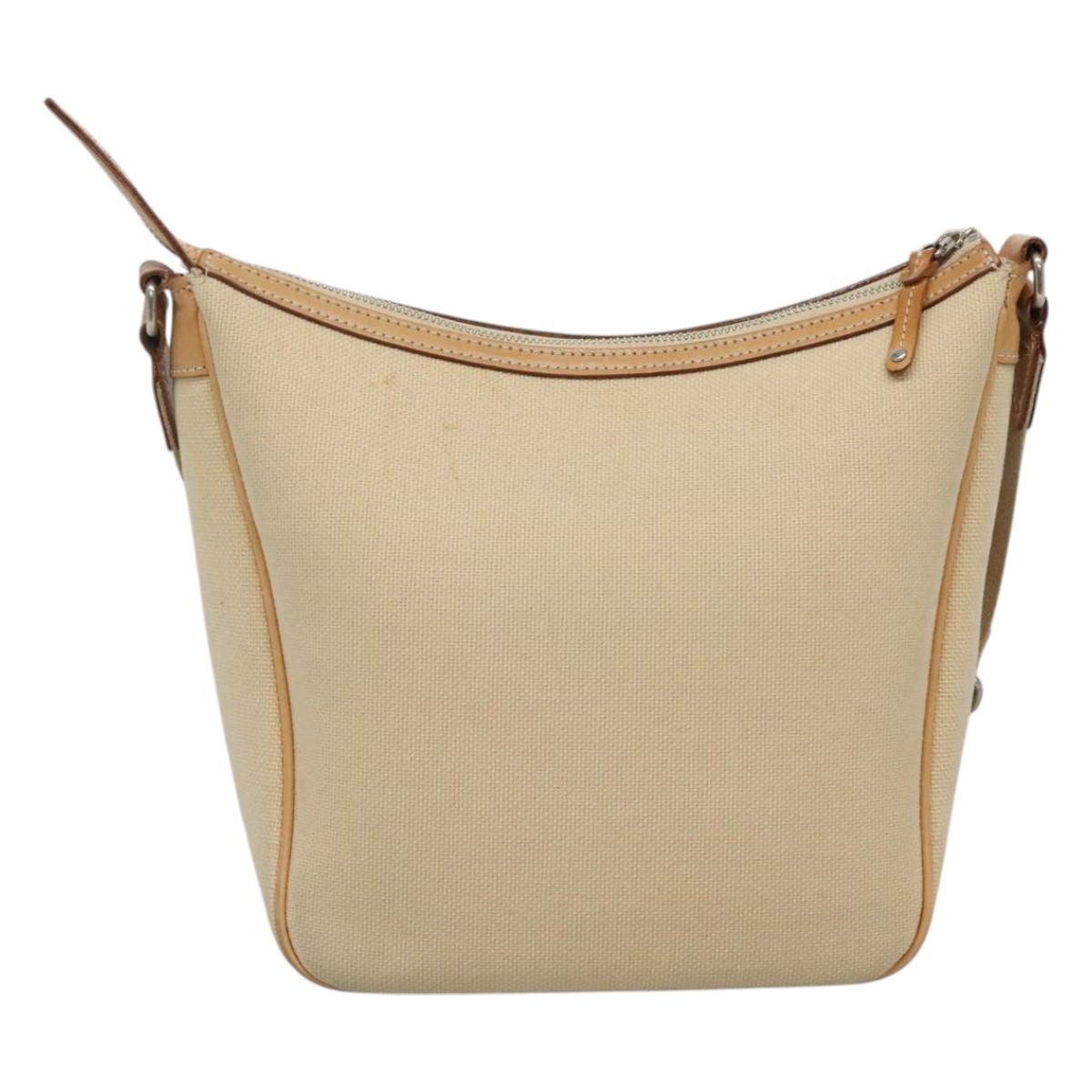 BURBERRY Blue Label Shoulder Bag Canvas Beige ti2800