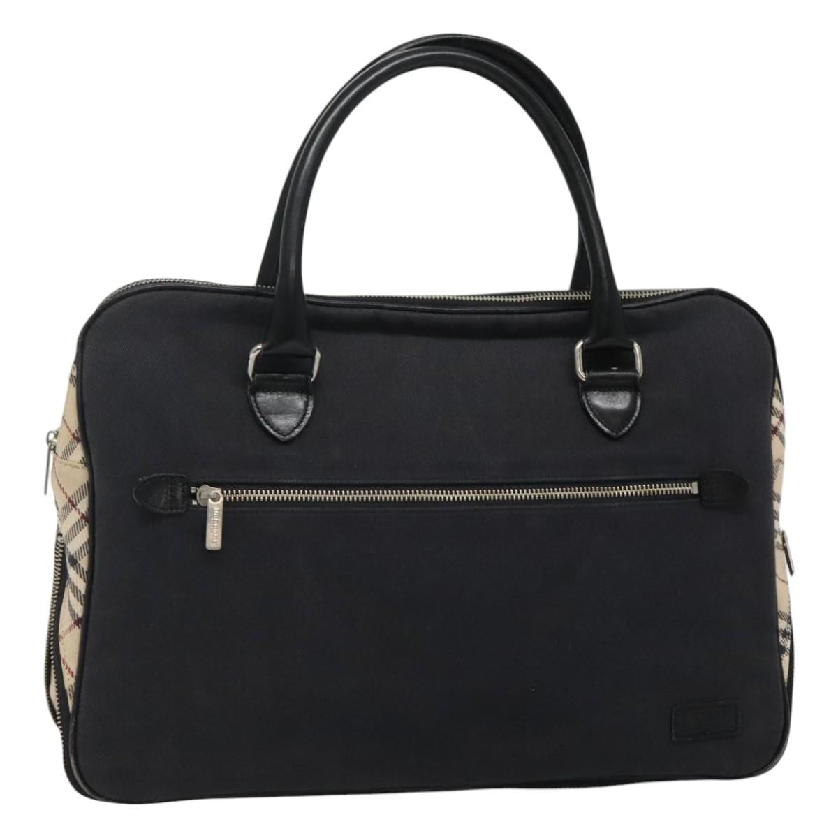 BURBERRY Blue Label Hand Bag Canvas Navy ti2805