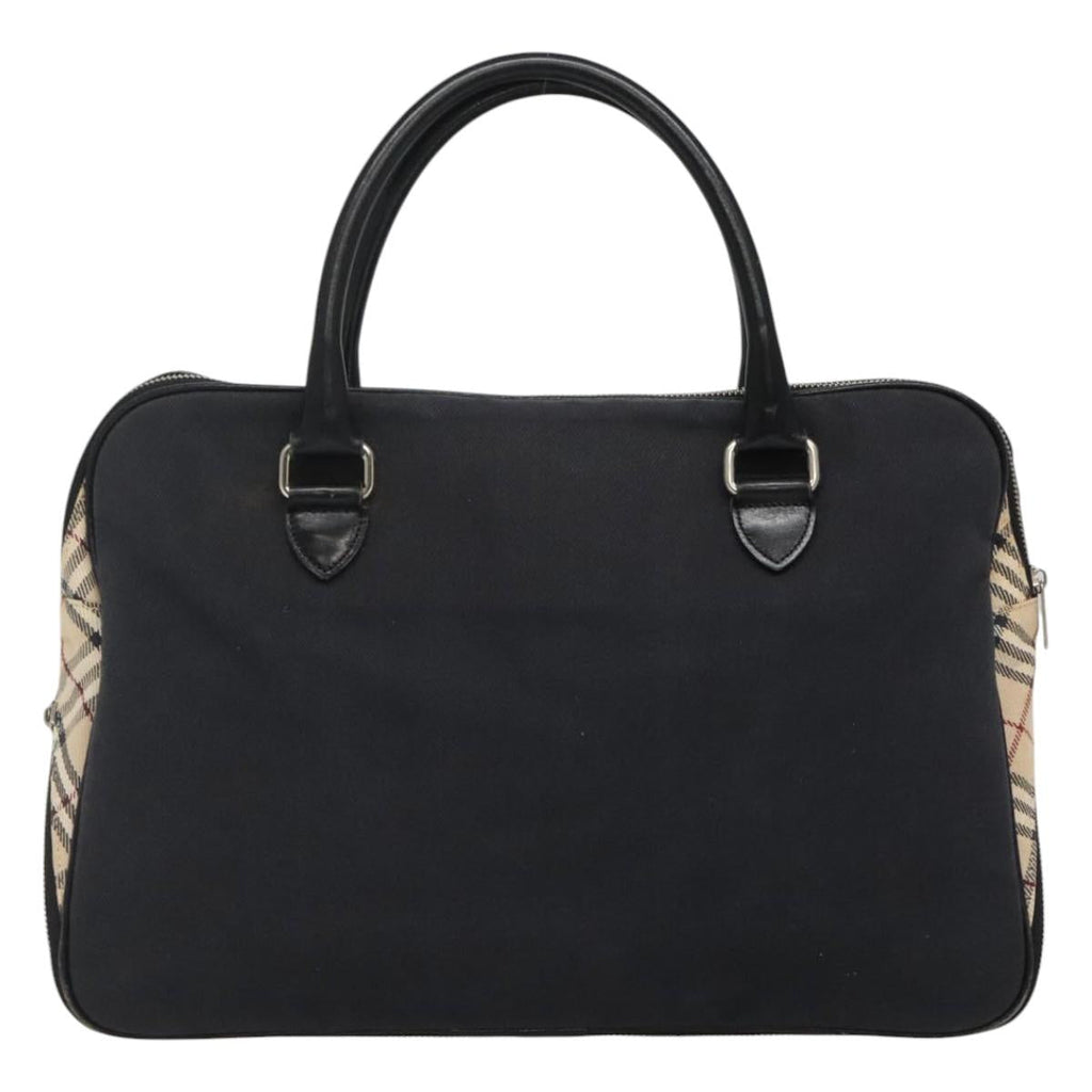 BURBERRY Blue Label Hand Bag Canvas Navy ti2805