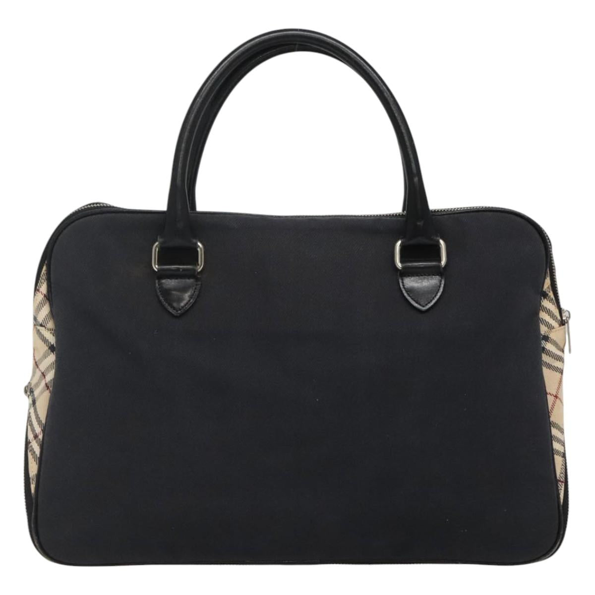 BURBERRY Blue Label Hand Bag Canvas Navy ti2805