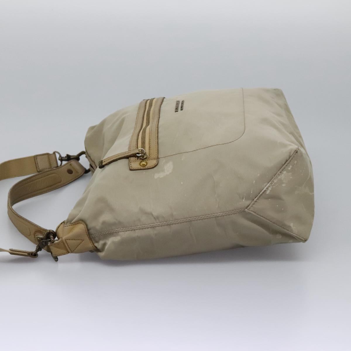 BURBERRY Blue Label Shoulder Bag Nylon 2way Beige ti2857