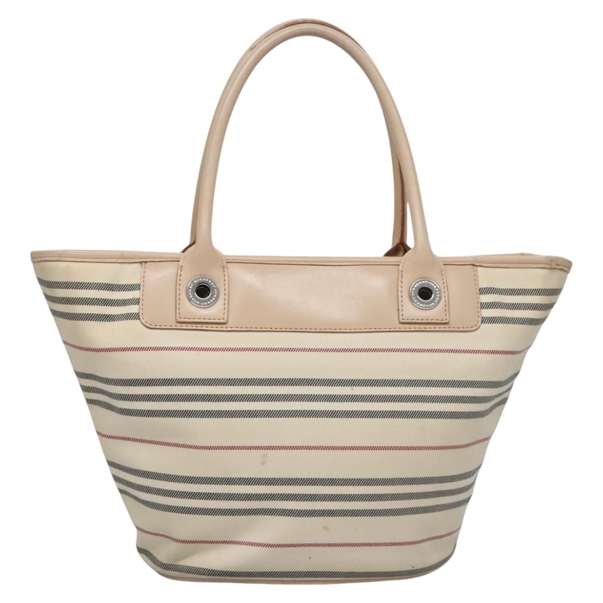 BURBERRY Hand Bag Canvas Beige ti2859