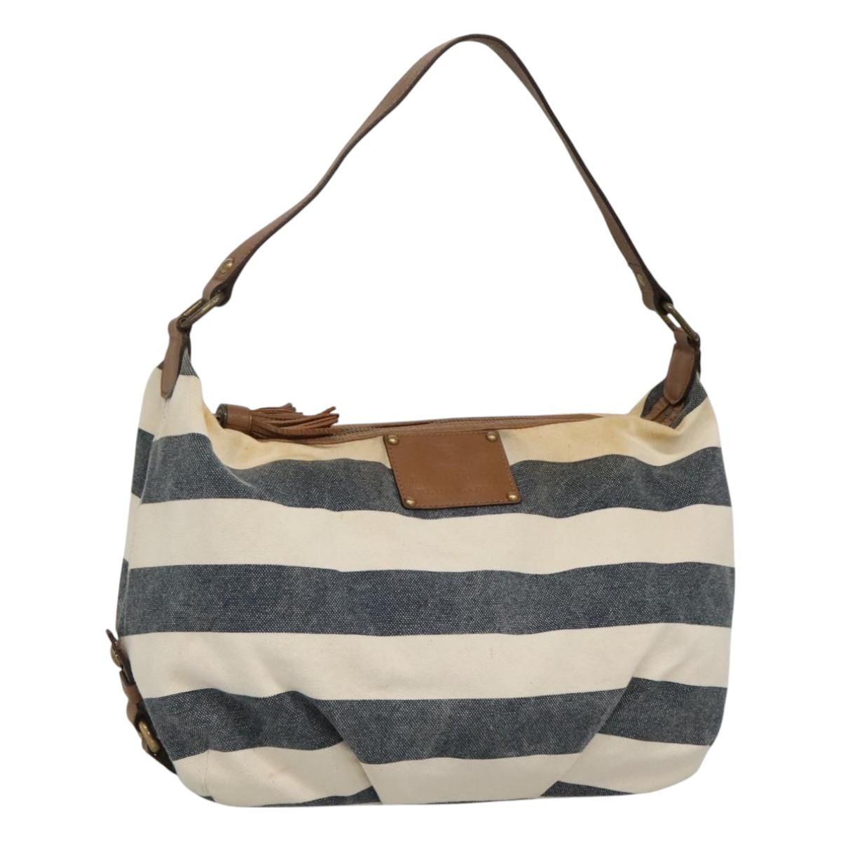 BURBERRY Blue Label Shoulder Bag Canvas Navy ti2862