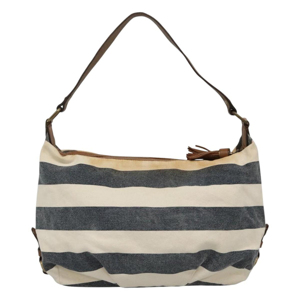 BURBERRY Blue Label Shoulder Bag Canvas Navy ti2862