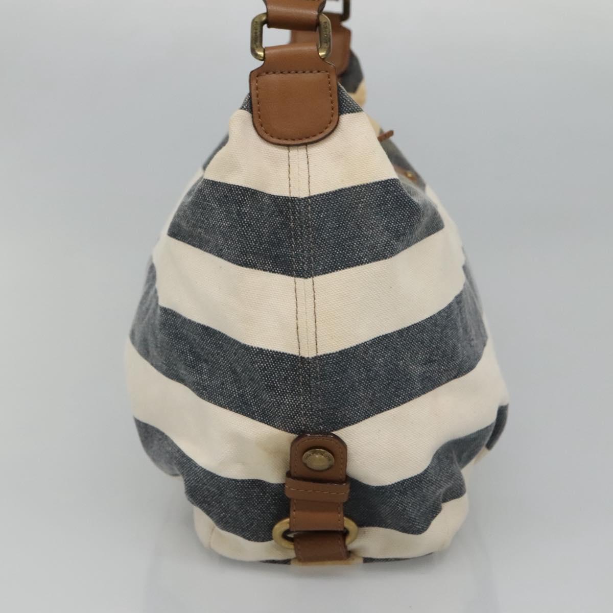 BURBERRY Blue Label Shoulder Bag Canvas Navy ti2862