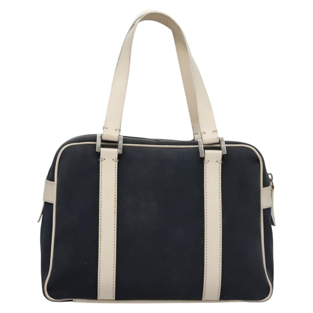 FENDI Hand Bag Canvas Navy ti2885