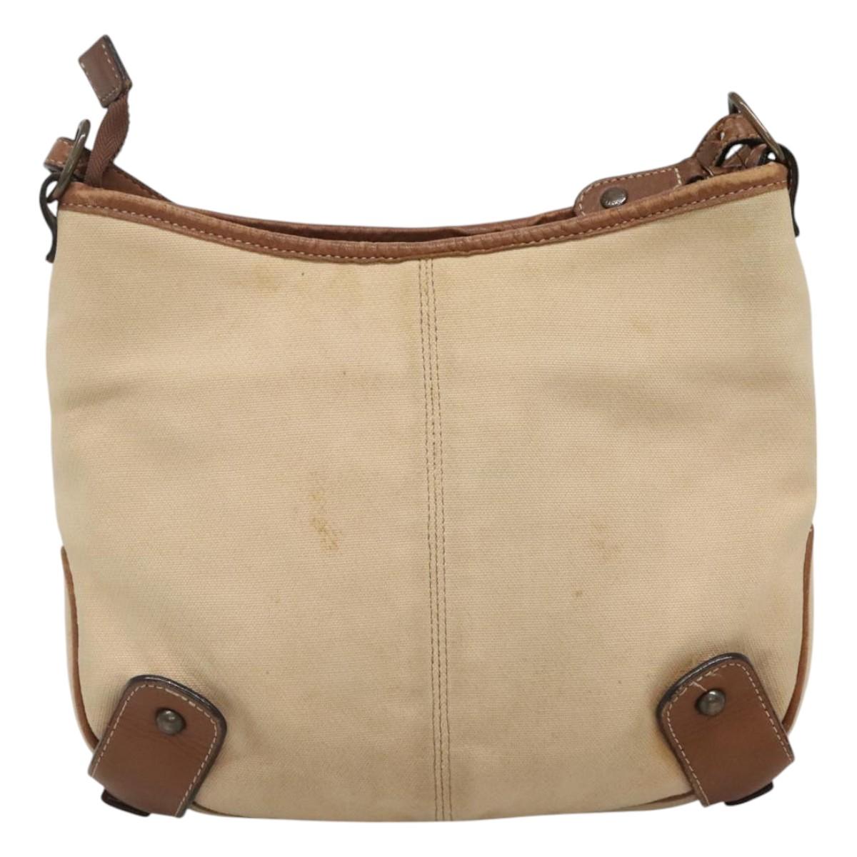 BURBERRY Blue Label Shoulder Bag Canvas Beige ti2894