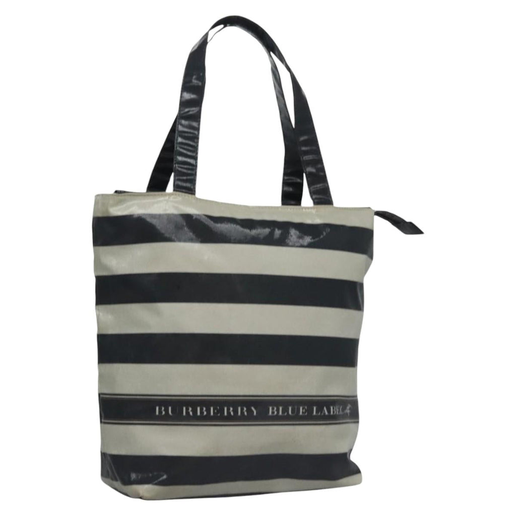 BURBERRY Blue Label  Coated Canvas Black White ti2895