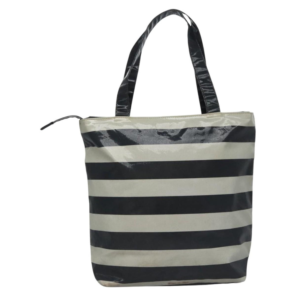 BURBERRY Blue Label  Coated Canvas Black White ti2895