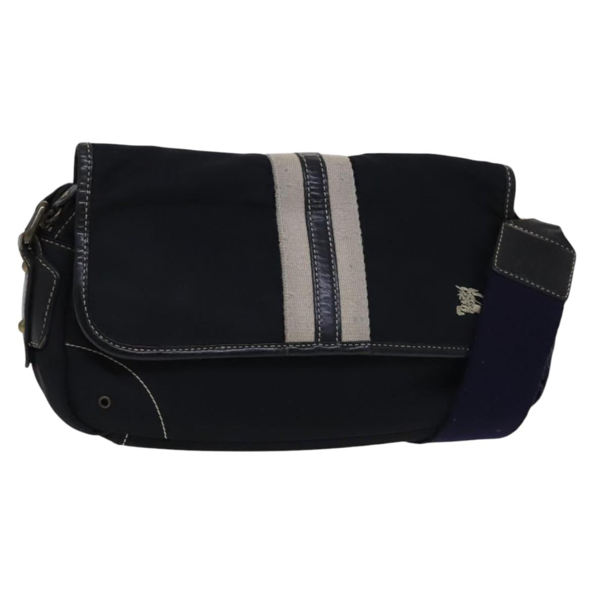BURBERRY Blue Label Shoulder Bag Nylon Black ti2935