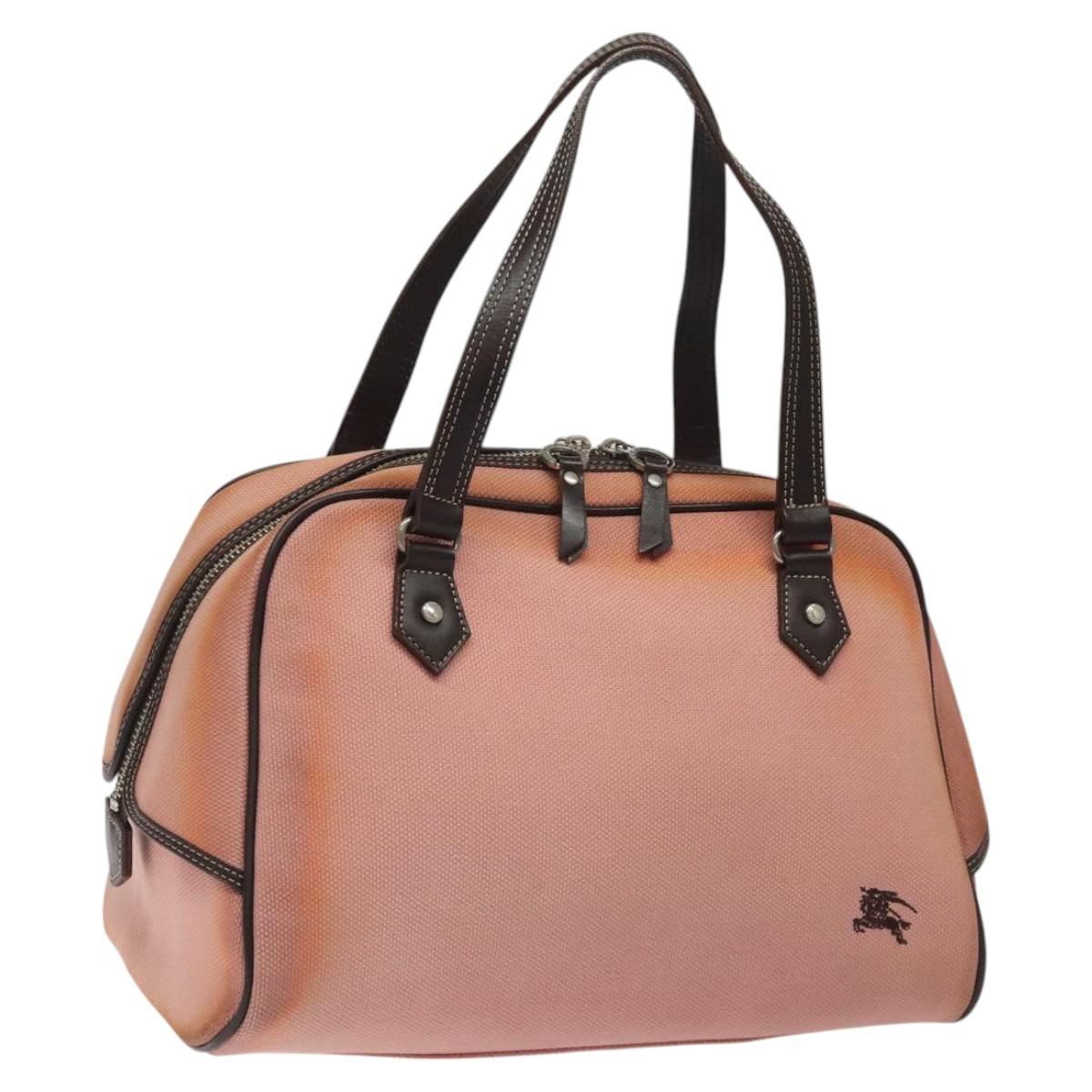 BURBERRY Blue Label Hand Bag Canvas Pink ti2936