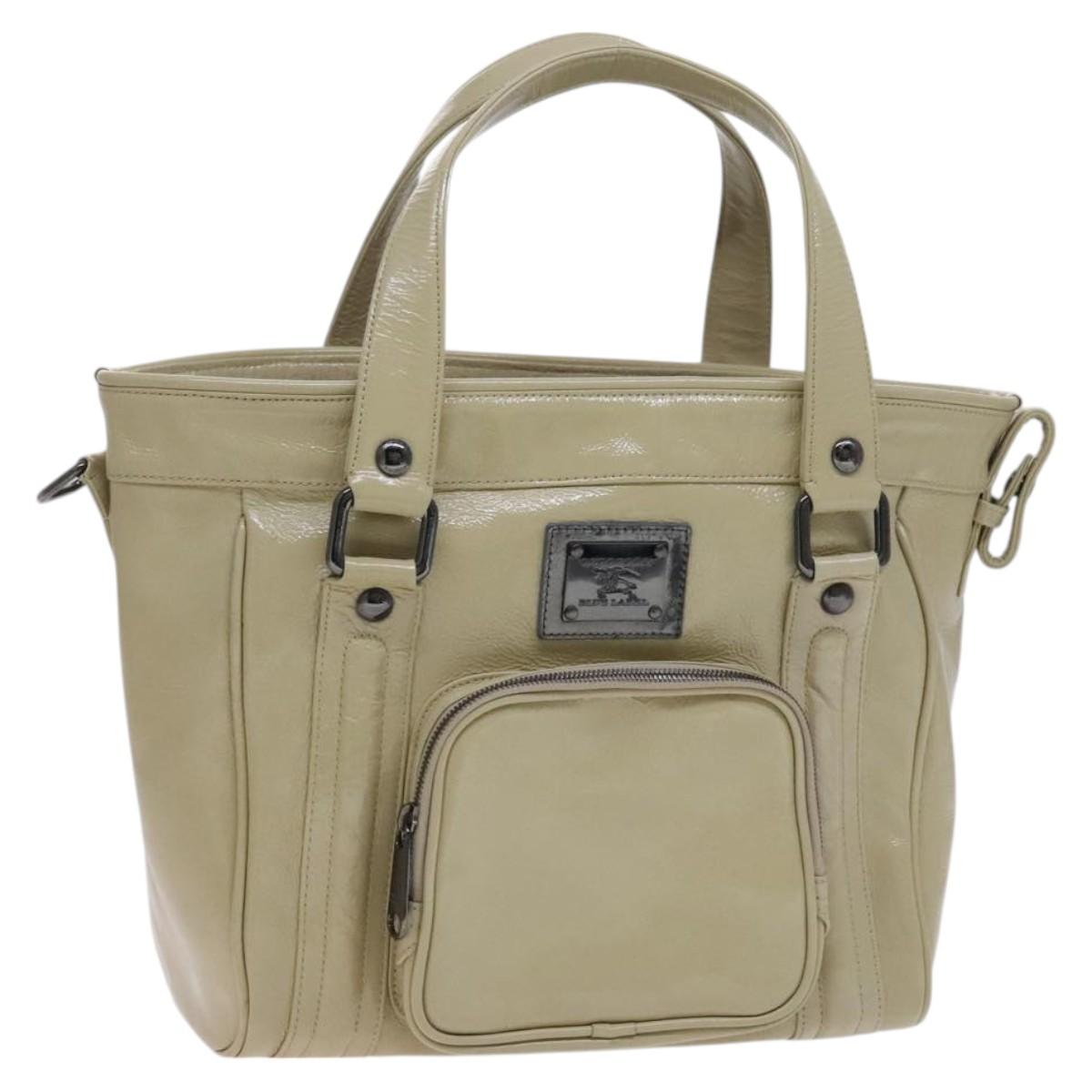 BURBERRY Blue Label Tote Bag Enamel Beige