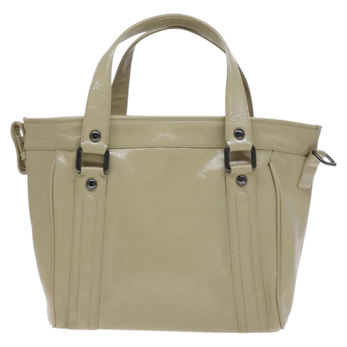 BURBERRY Blue Label Tote Bag Enamel Beige