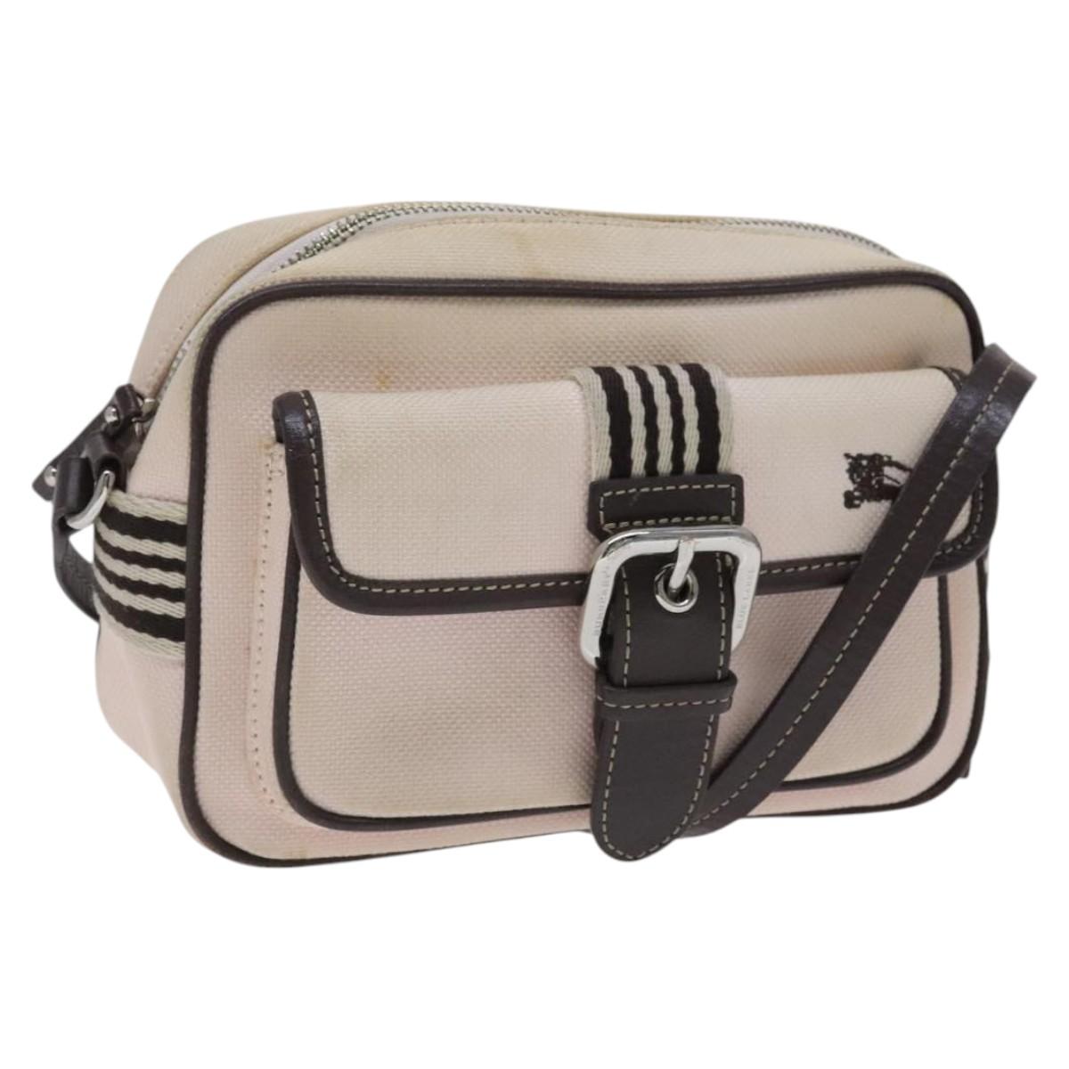 BURBERRY Blue Label Shoulder Bag Canvas Pink ti2943