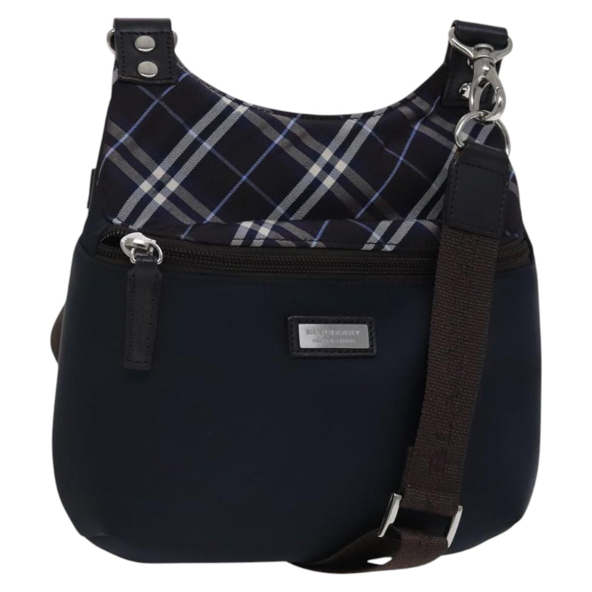 BURBERRY Black label Shoulder Bag Nylon Navy ti2951