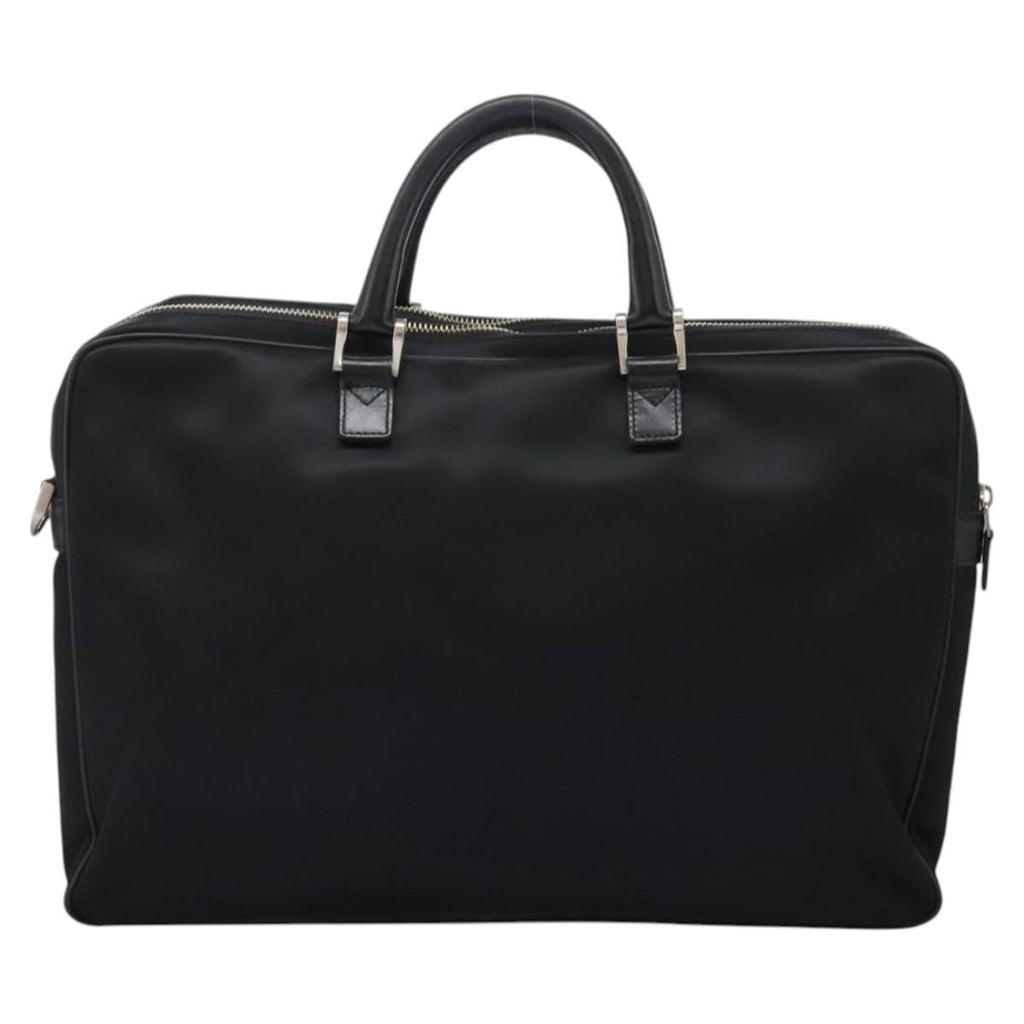 BURBERRY Business Bag Nylon Black Silver ti2998