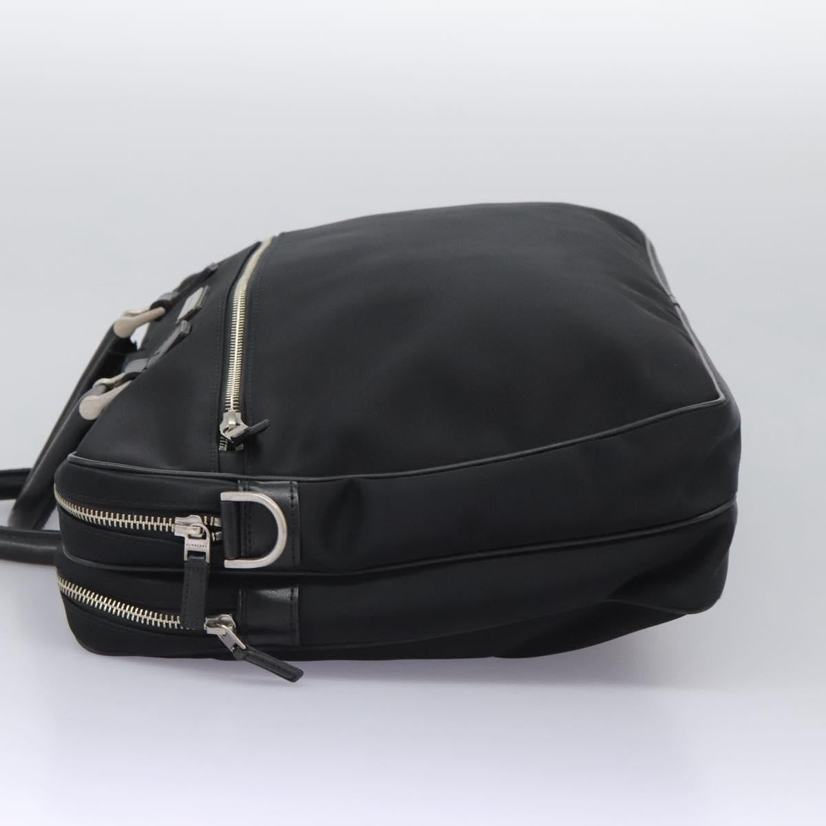 BURBERRY Business Bag Nylon Black Silver ti2998