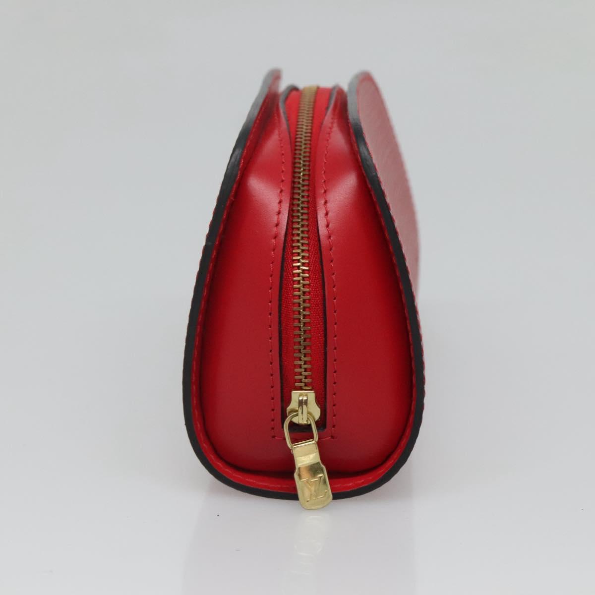 LOUIS VUITTON Epi Dauphine PM Pouch Castilian Red M48447 LV ti3059