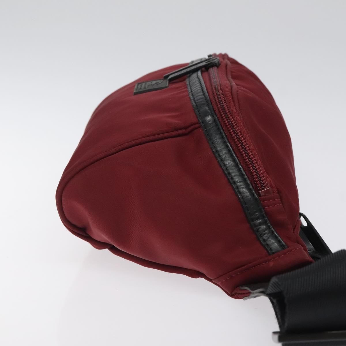 BURBERRY Black label Waist bag Nylon Red ti3060