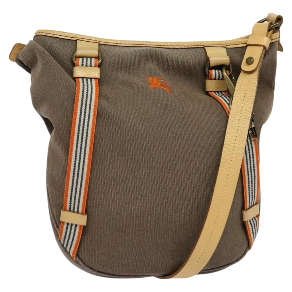 BURBERRY Blue Label Shoulder Bag Canvas Brown ti3148