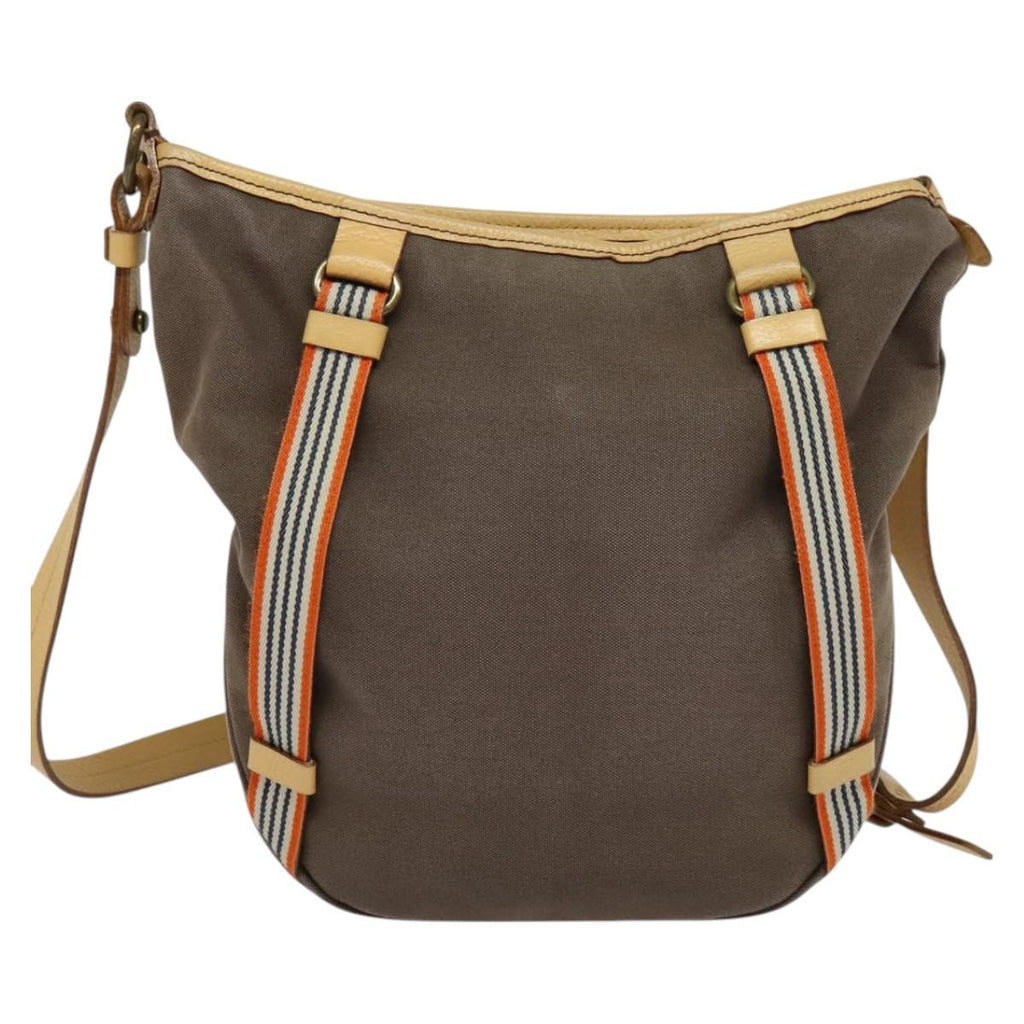 BURBERRY Blue Label Shoulder Bag Canvas Brown ti3148