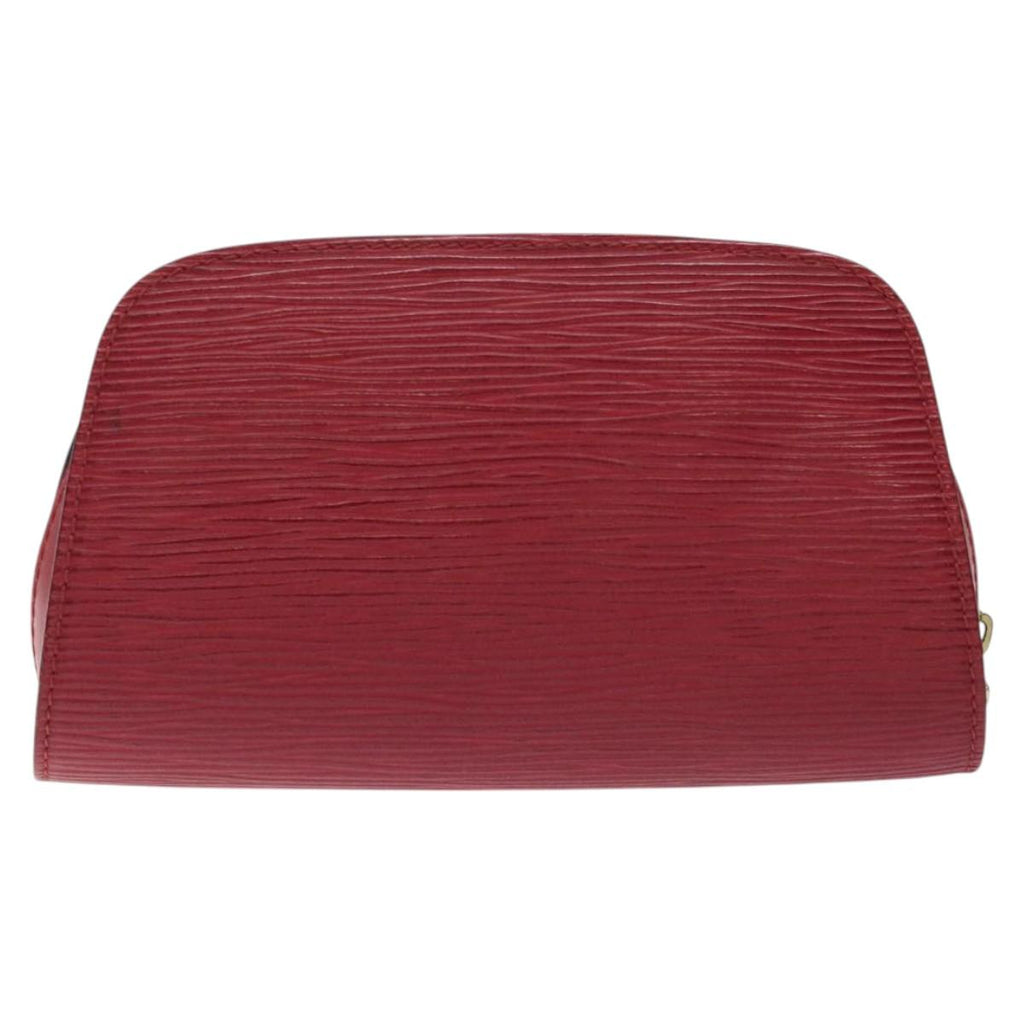 LOUIS VUITTON Epi Dauphine PM Pouch Castilian Red M48447 LV ti3225
