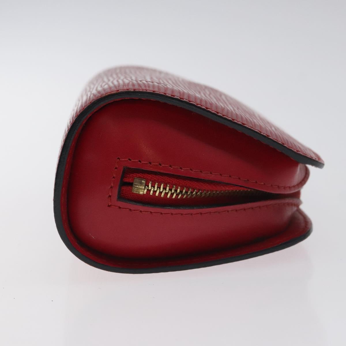 LOUIS VUITTON Epi Dauphine PM Pouch Castilian Red M48447 LV ti3225