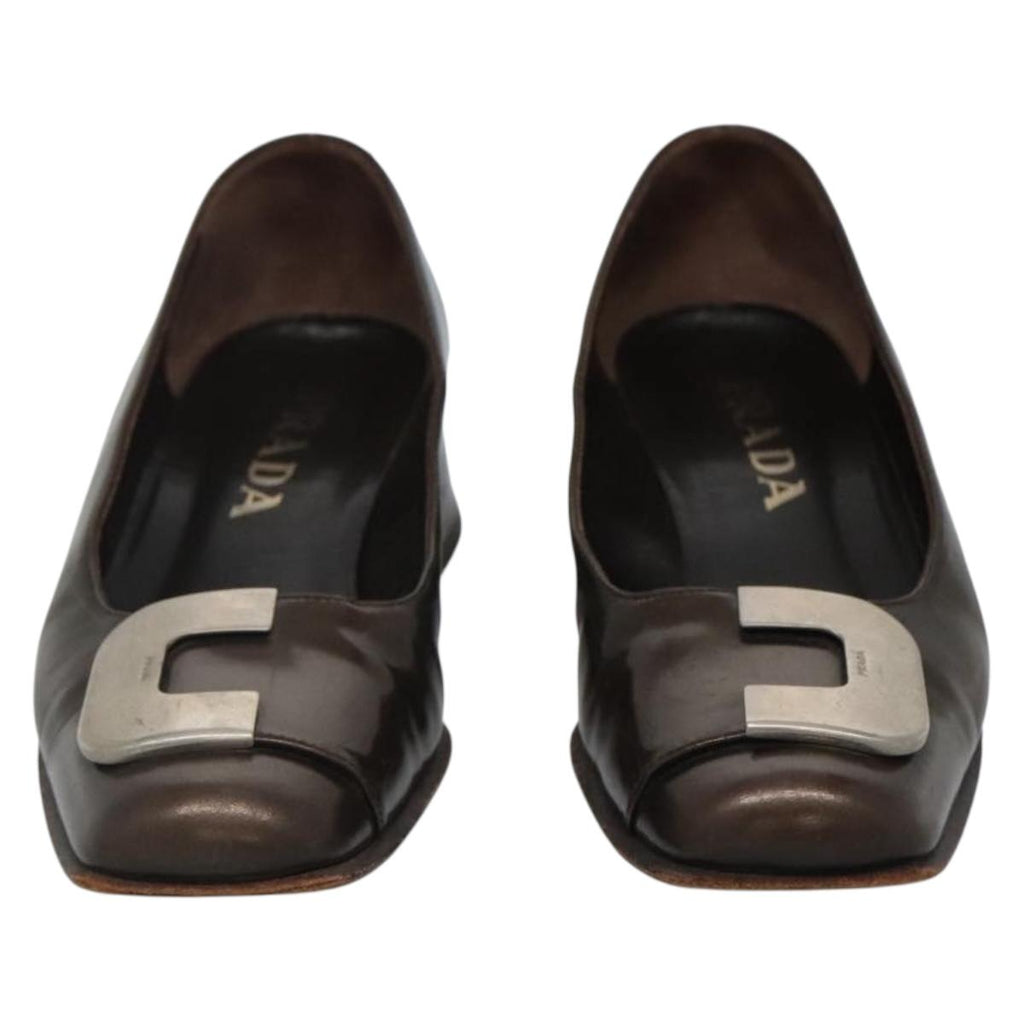 PRADA Shoes Patent leather Brown ti3272