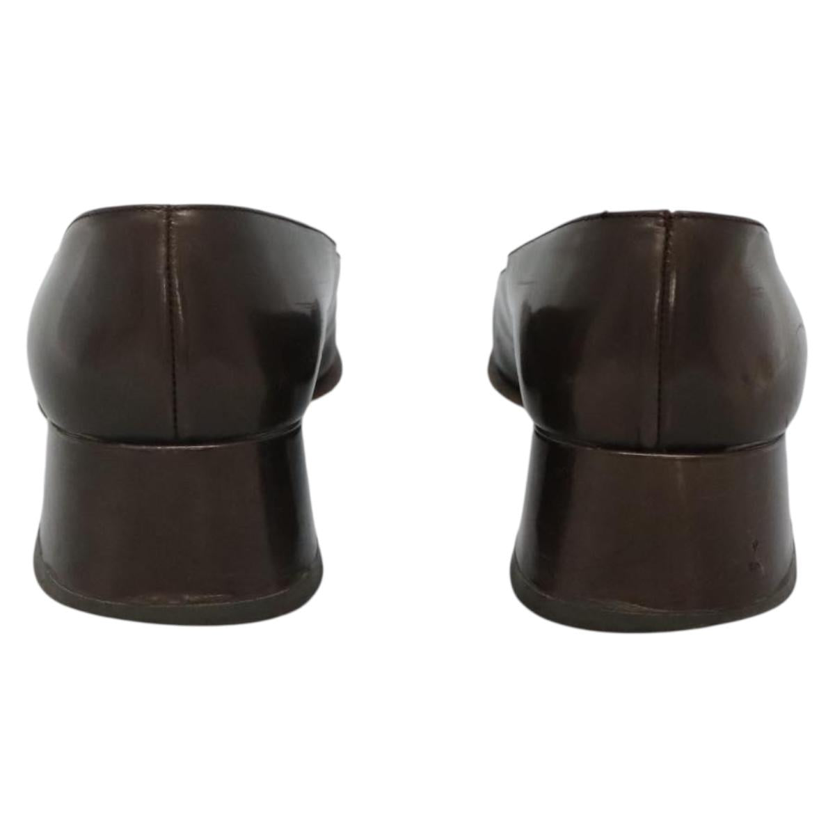 PRADA Shoes Patent leather Brown ti3272