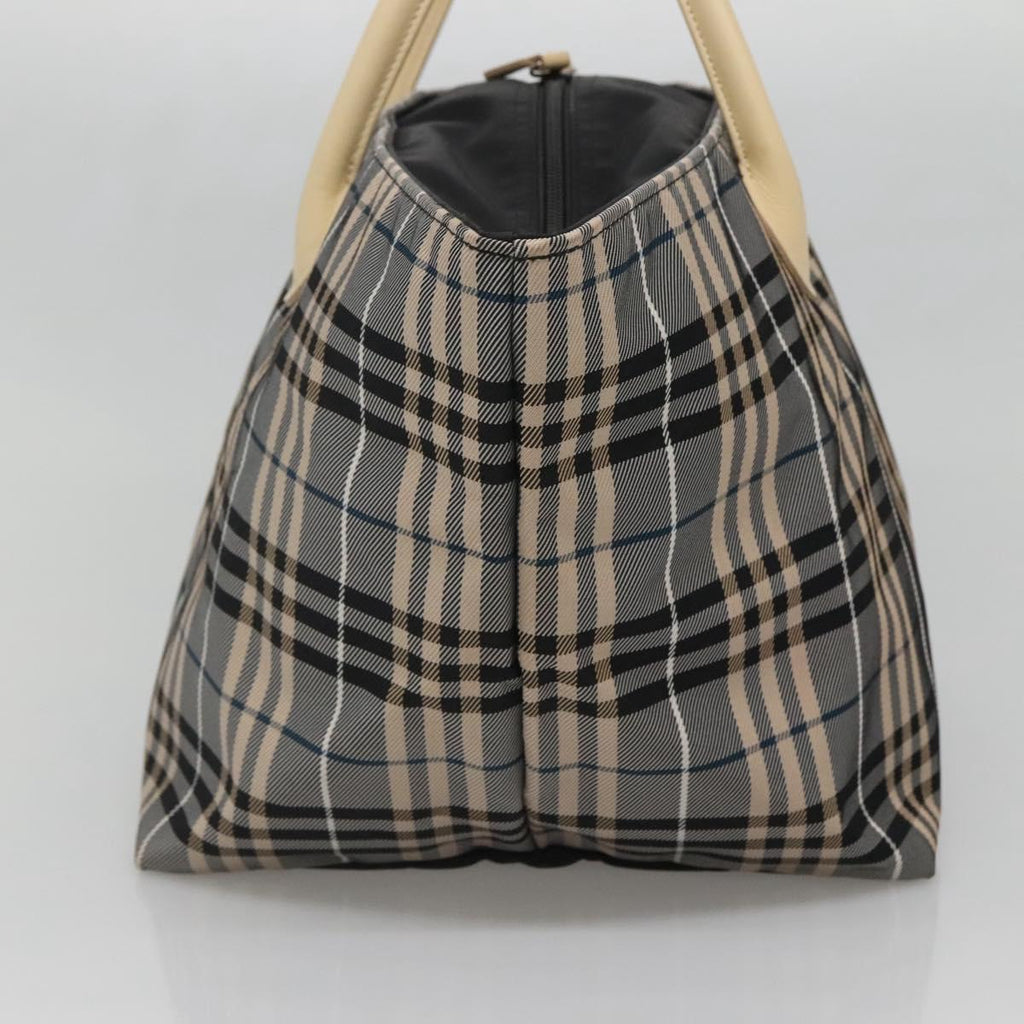 BURBERRY Blue Label Nova Check Tote Bag Nylon Gray ti3408